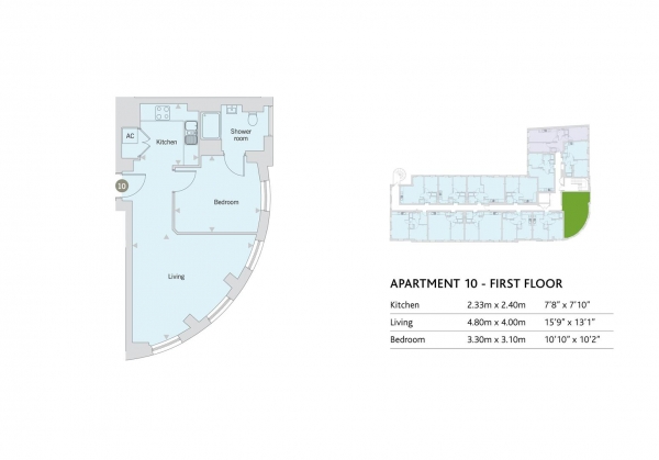 Floor Plan Image for 1 Bedroom Apartment for Sale in Windsor Street, Uxbridge