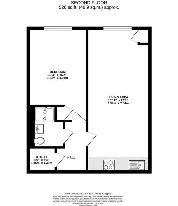 Floor Plan Image for 1 Bedroom Apartment for Sale in The Link, Iver