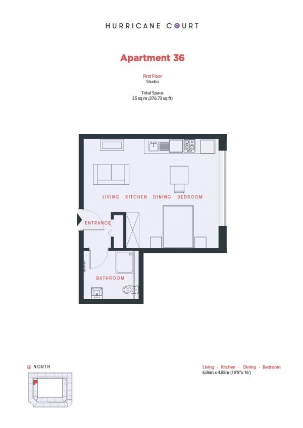 Floor Plan Image for Apartment for Sale in Hurricane Court, Heron Drive, Langley