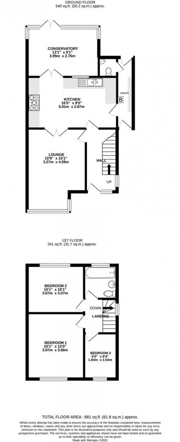 Floor Plan Image for 3 Bedroom Semi-Detached House for Sale in Culvert Lane, Uxbridge