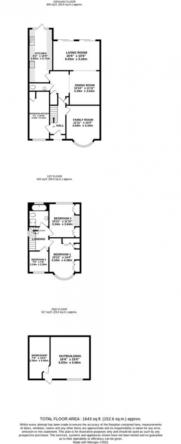 Floor Plan Image for 4 Bedroom Semi-Detached House for Sale in Clammas Way, Cowley, Uxbridge