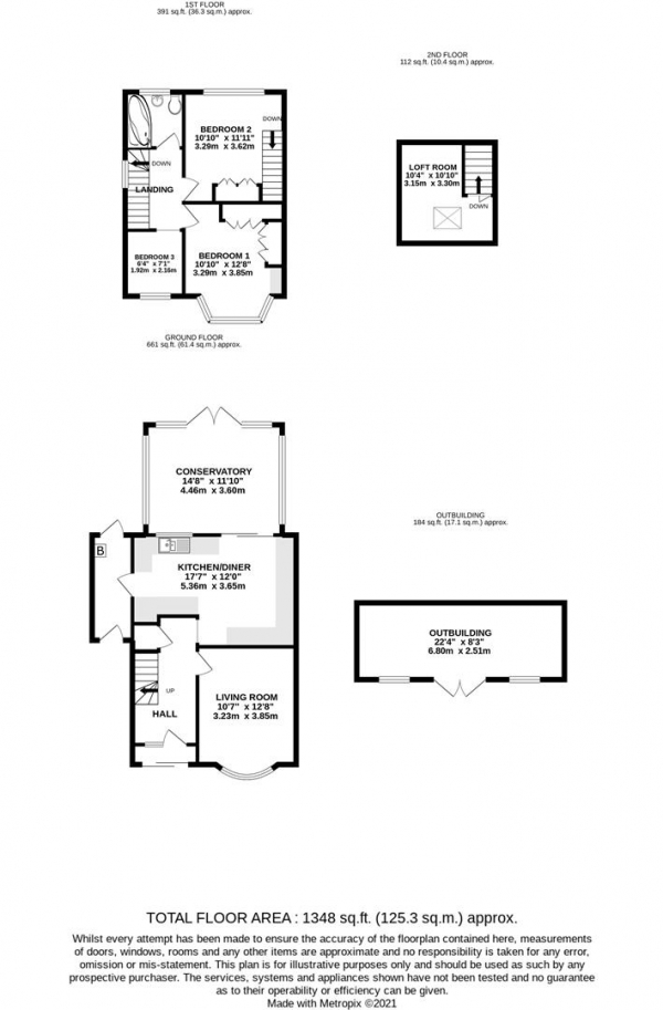 Floor Plan Image for 3 Bedroom Semi-Detached House for Sale in Honeycroft Hill, Uxbridge