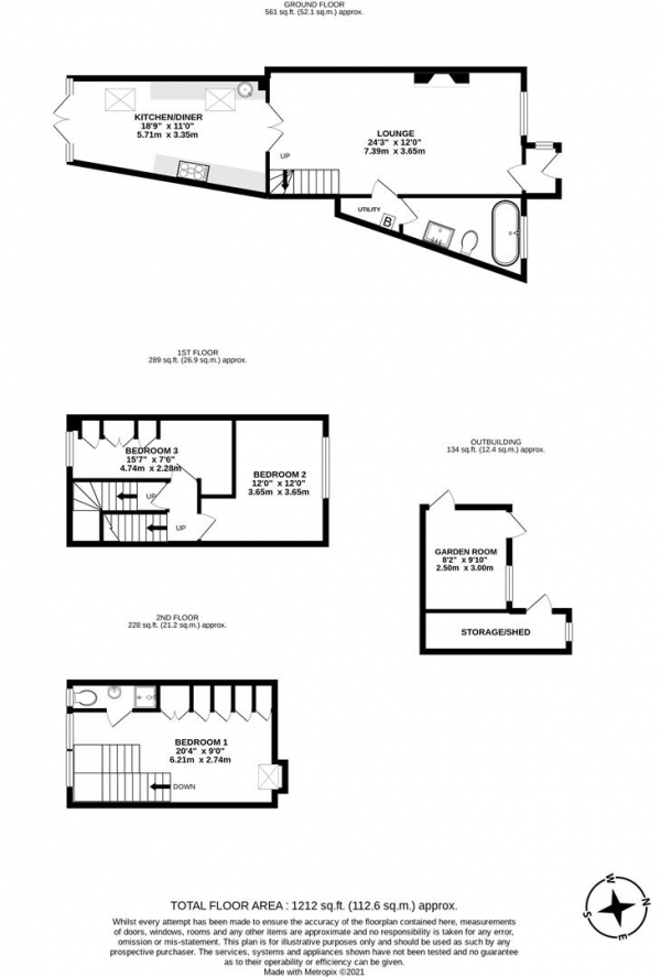 Floor Plan Image for 3 Bedroom Property for Sale in Culvert Lane, Uxbridge