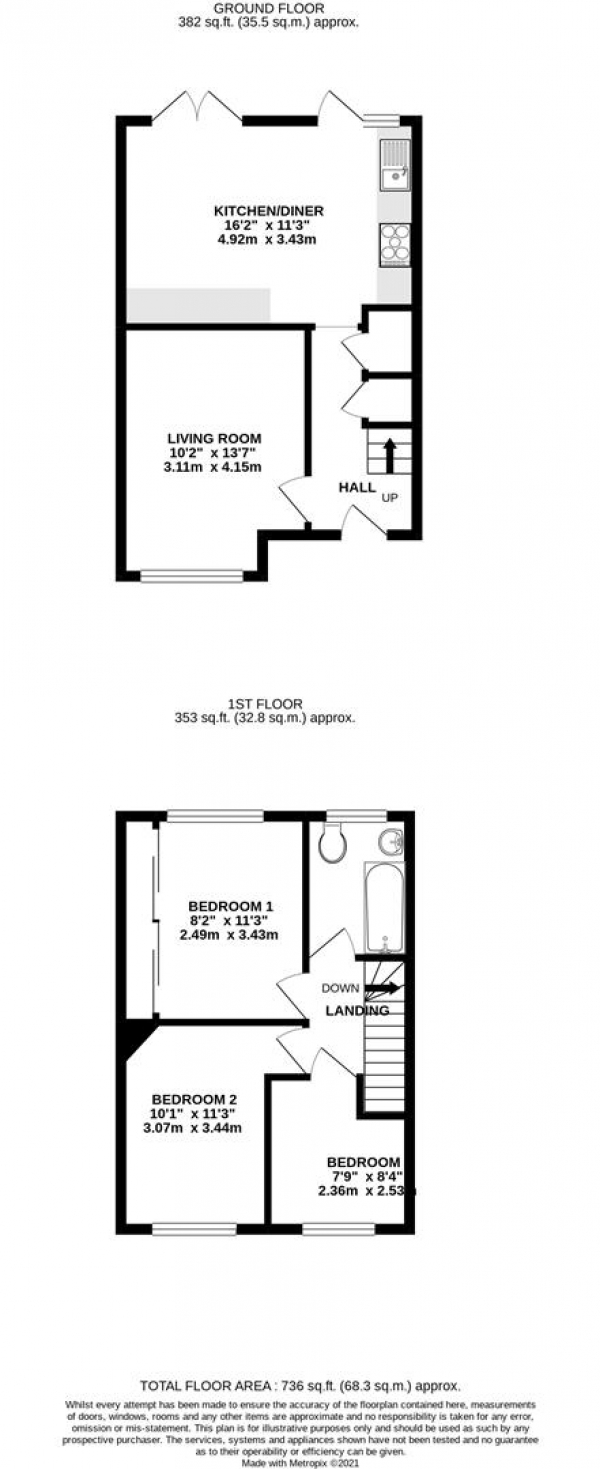 Floor Plan Image for 3 Bedroom Property for Sale in Bradshawe Waye, Hillingdon