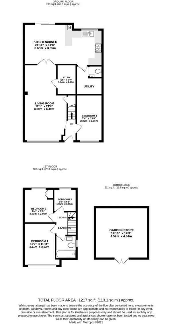 Floor Plan Image for 4 Bedroom Property for Sale in Lynhurst Road, Hillingdon