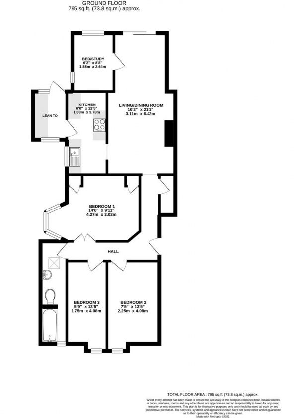 Floor Plan Image for 3 Bedroom Maisonette for Sale in The Greenway, Uxbridge