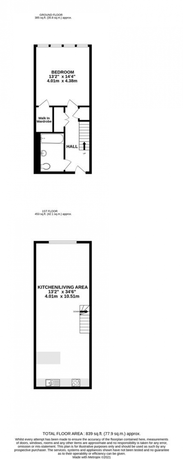 Floor Plan Image for 2 Bedroom Apartment for Sale in Old Brigade House, Vine Street, Uxbridge