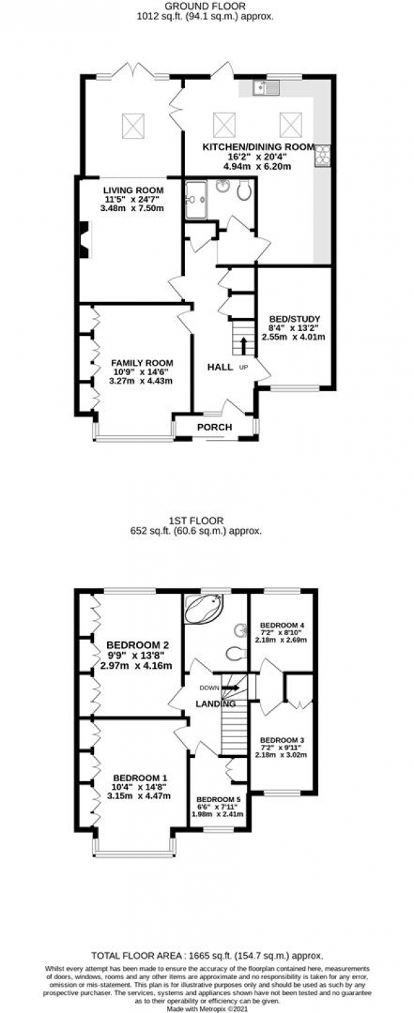 Floor Plan Image for Property for Sale in Church Road, Northolt