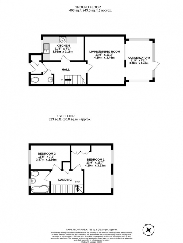 Floor Plan Image for 2 Bedroom Property for Sale in Fairlight Drive, North Uxbridge