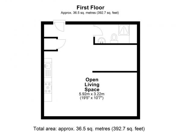 Floor Plan Image for Apartment for Sale in Harefield Road, Uxbridge