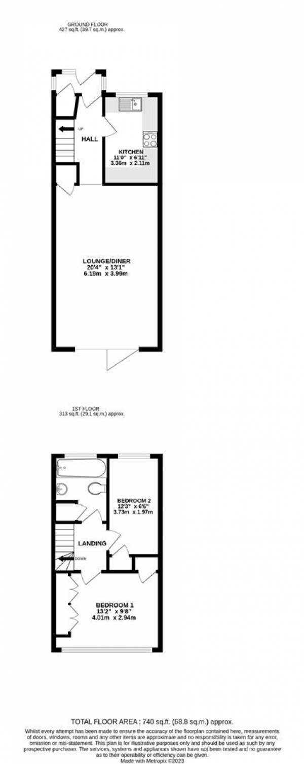 Floor Plan Image for 2 Bedroom Property for Sale in Frayslea, Uxbridge