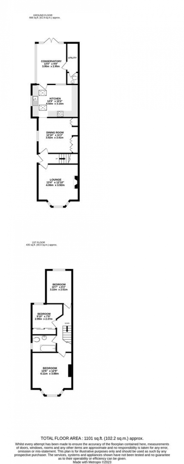 Floor Plan Image for 3 Bedroom Semi-Detached House for Sale in Tachbrook Road, Uxbridge