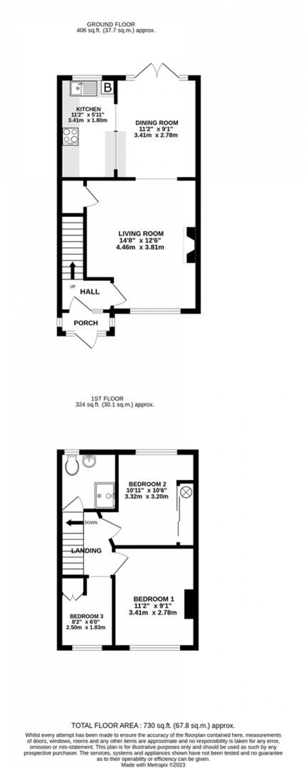 Floor Plan Image for 3 Bedroom Property for Sale in Goulds Green, Hillingdon