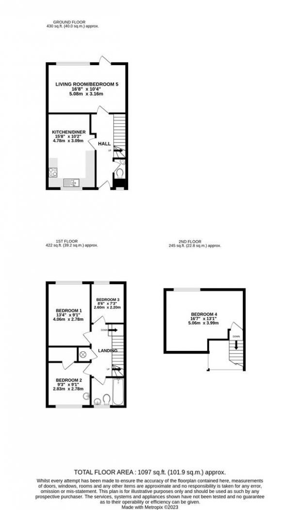 Floor Plan Image for 5 Bedroom Property for Sale in Braybourne Close, Uxbridge