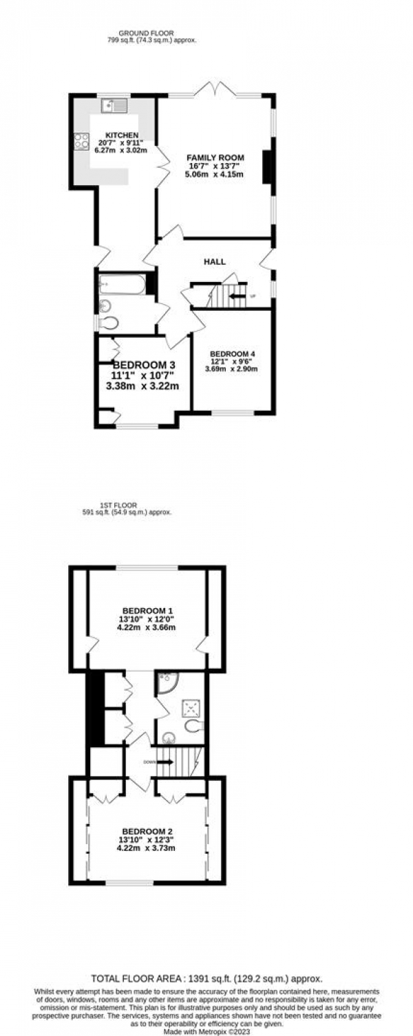 Floor Plan Image for 4 Bedroom Detached House for Sale in Cornwall Road, North Uxbridge