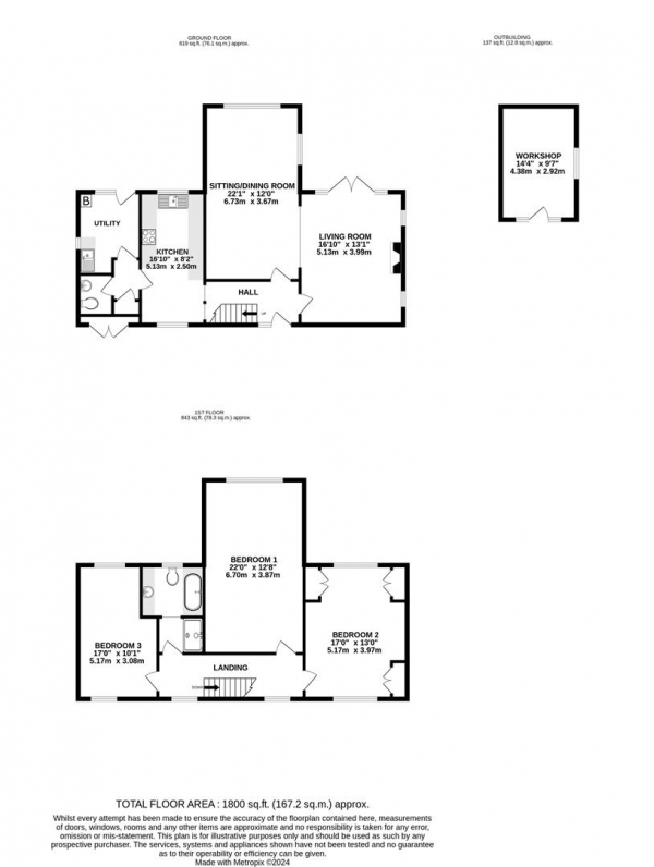 Floor Plan Image for 3 Bedroom Detached House for Sale in Belmont Close, North Uxbridge