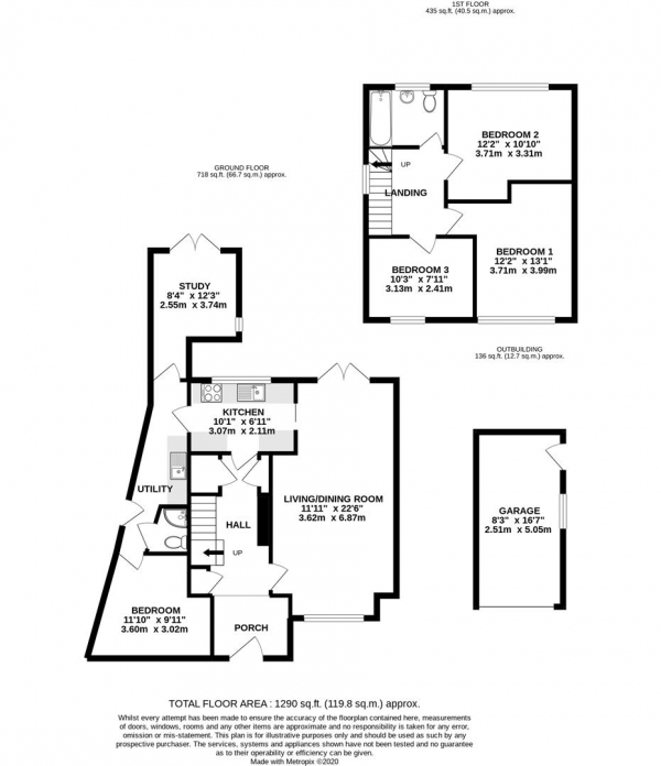 Floor Plan Image for 4 Bedroom Semi-Detached House for Sale in Newlyn Close, Hillingdon