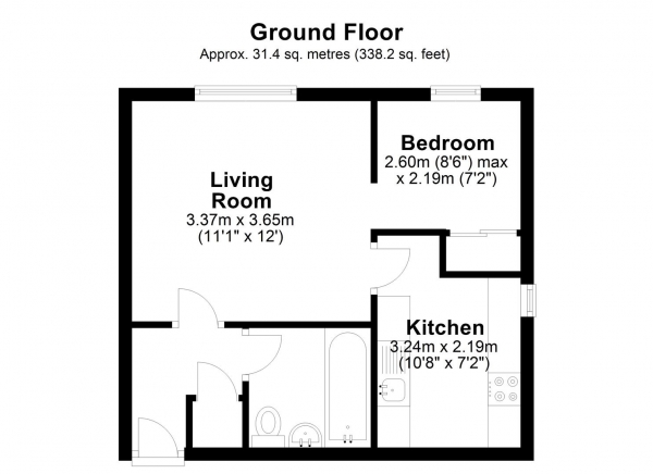 Floor Plan Image for Apartment for Sale in Chiltern View Road, Uxbridge