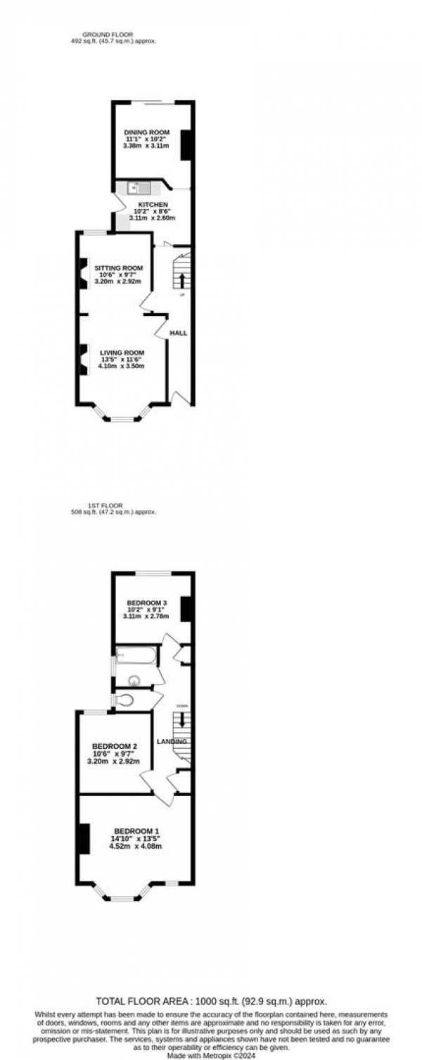 Floor Plan Image for 3 Bedroom Property for Sale in Durham Road, Ealing