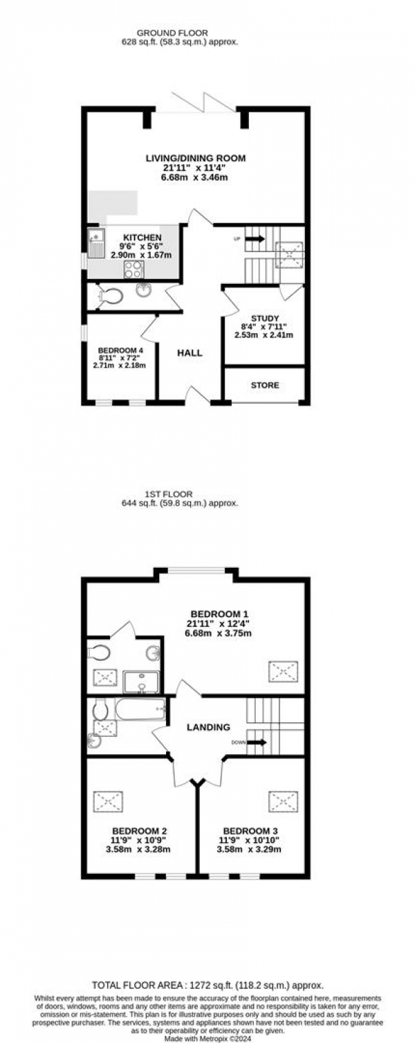 Floor Plan Image for 4 Bedroom Detached House for Sale in Eleanor Road, Chalfont St. Peter, Gerrards Cross