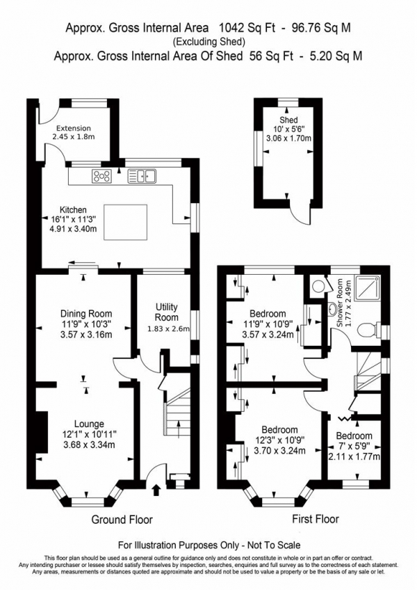 Floor Plan Image for 3 Bedroom Semi-Detached House for Sale in Woolmead Avenue, West Hendon