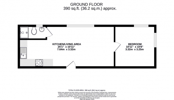 Floor Plan for 1 Bedroom Maisonette for Sale in New Windsor Street, Uxbridge, UB8, 2TX - Guide Price &pound265,000