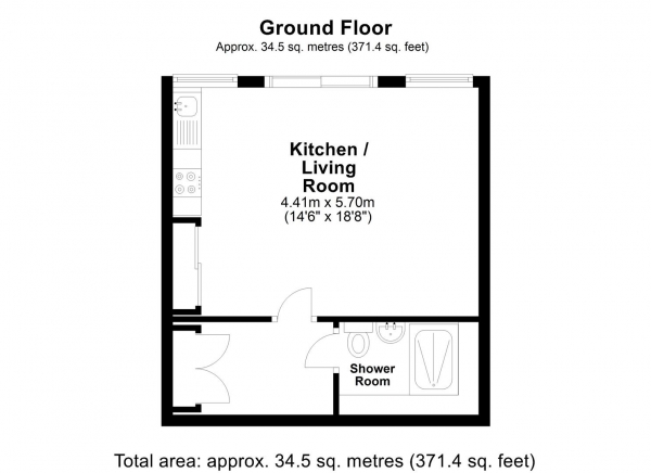 Floor Plan Image for Apartment to Rent in Jessop Court, Uxbridge