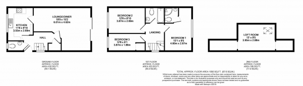 Floor Plan Image for 3 Bedroom Semi-Detached House for Sale in The Larches, Hillingdon