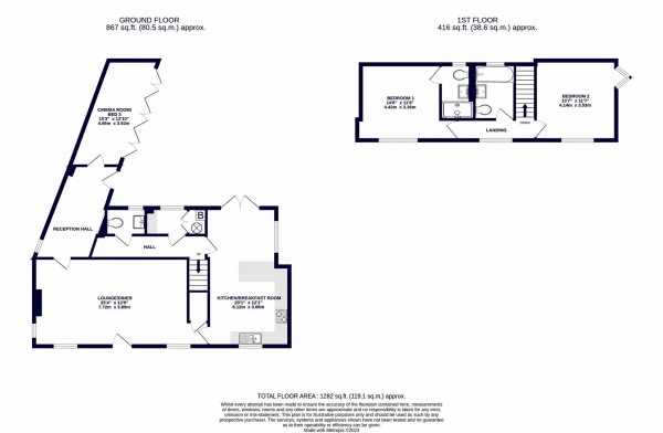 Floor Plan Image for 3 Bedroom Detached House for Sale in Culvert Lane, Uxbridge