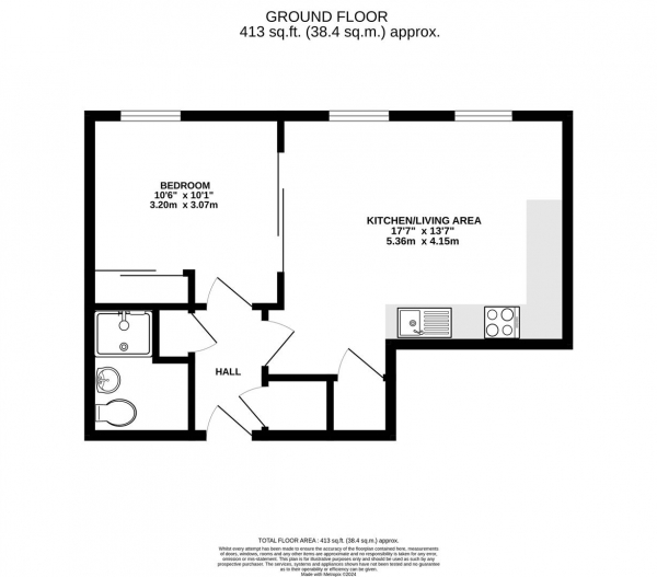 Floor Plan Image for 1 Bedroom Apartment for Sale in Windsor Street, Uxbridge