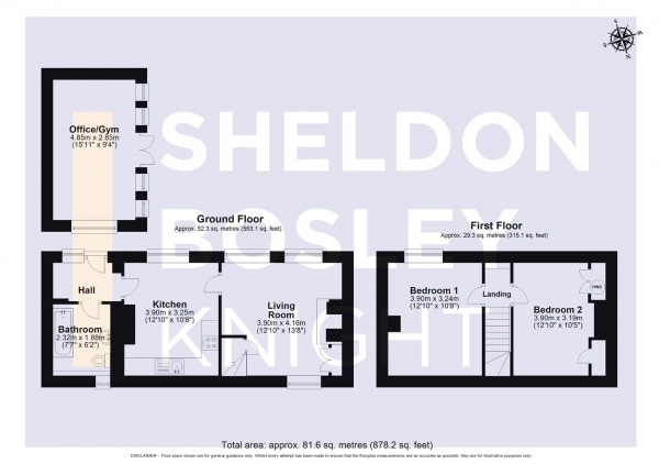 Floor Plan Image for 2 Bedroom Cottage for Sale in Main Street, North Newington, Banbury