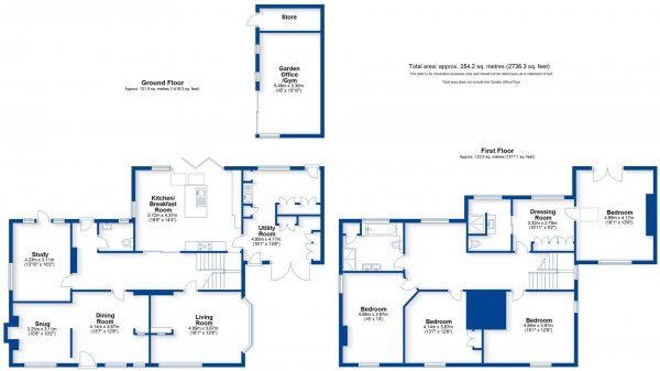 Floor Plan Image for 4 Bedroom Detached House for Sale in Tavern Lane, Shottery