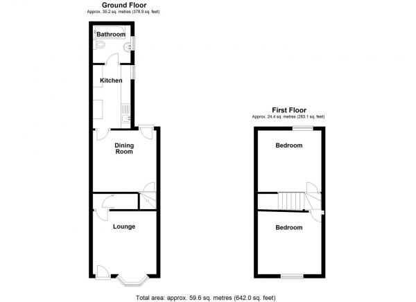 Floor Plan Image for 2 Bedroom Terraced House for Sale in Gleave Road, Selly Oak, Birmingham