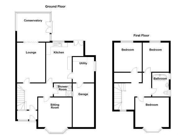 Floor Plan Image for 3 Bedroom Semi-Detached House for Sale in Bradford Road, Castle Bromwich, Birmingham