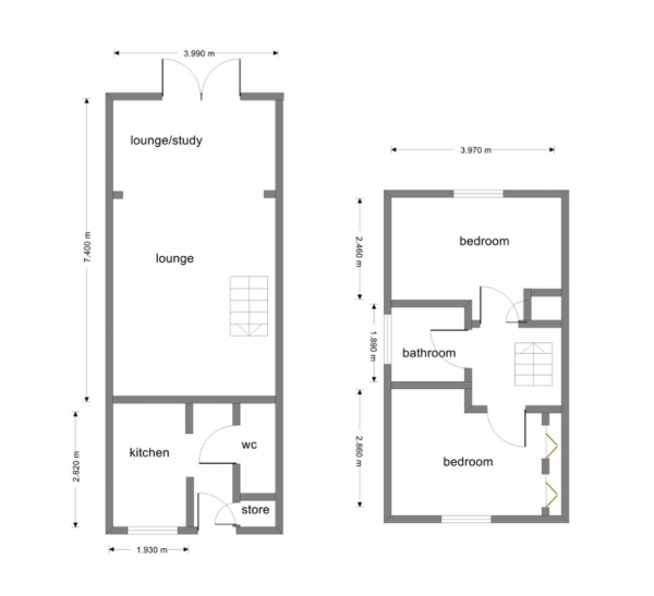 Floor Plan for 2 Bedroom Semi-Detached House for Sale in Jubilee Close, Meriden, CV7, 7SN - Offers Over &pound280,000