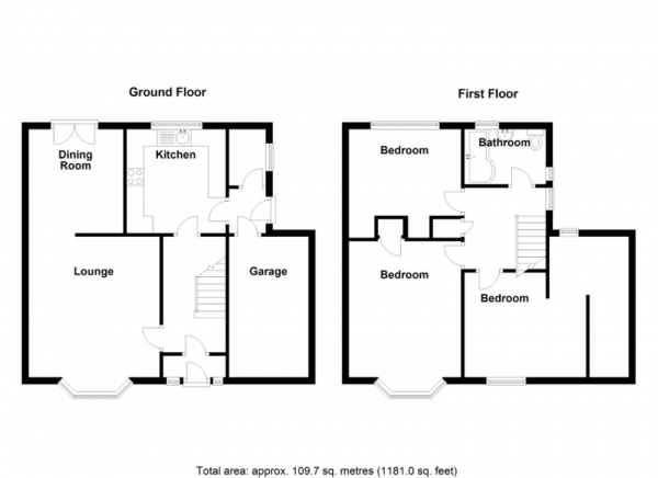 Floor Plan Image for 3 Bedroom Semi-Detached House for Sale in Windsor Road, Castle Bromwich, Birmingham