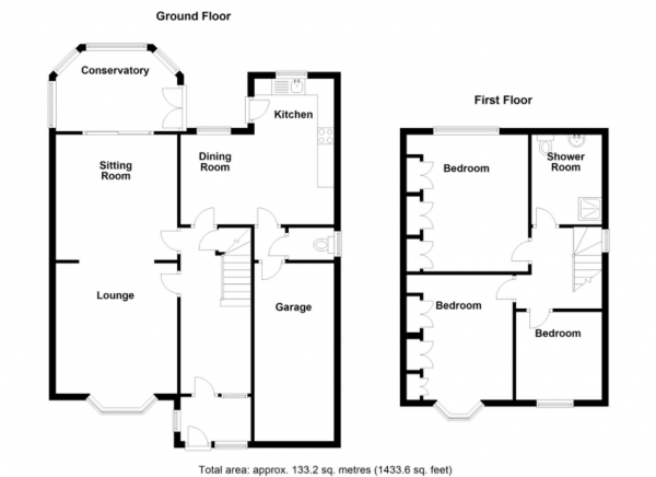 Floor Plan Image for 3 Bedroom Detached House for Sale in Coleshill Road, Marston Green, Birmingham