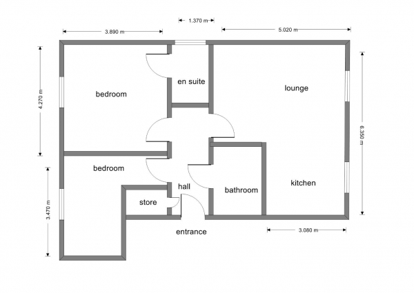 Floor Plan Image for 2 Bedroom Apartment for Sale in The Sidings, Water Orton, Birmingham