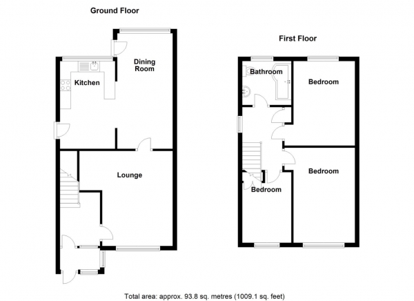 Floor Plan Image for 3 Bedroom Semi-Detached House for Sale in Armstrong Drive, Smiths Wood, Birmingham