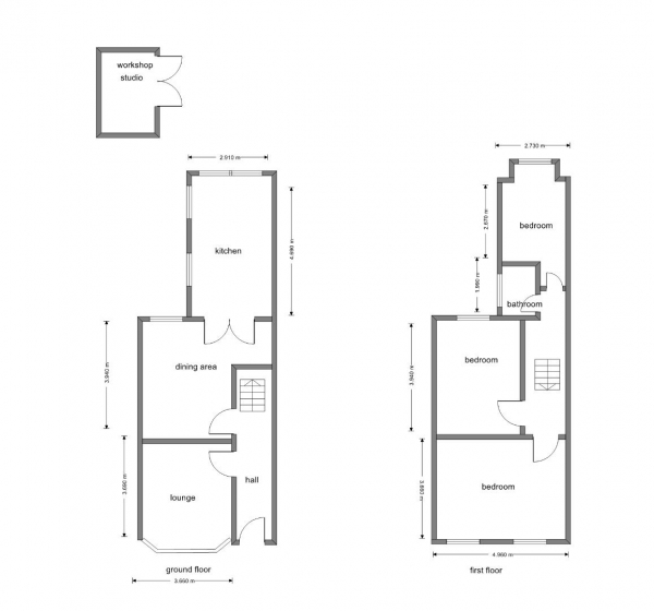 Floor Plan Image for 3 Bedroom Terraced House for Sale in Lichfield Road, Four Oaks, Sutton Coldfield