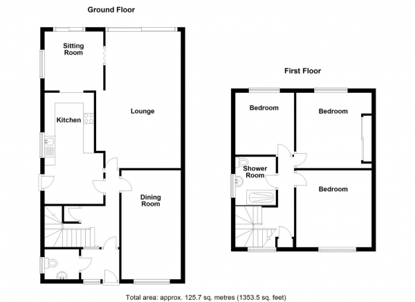 Floor Plan Image for 3 Bedroom Property for Sale in Coleshill Road, Water Orton, Birmingham