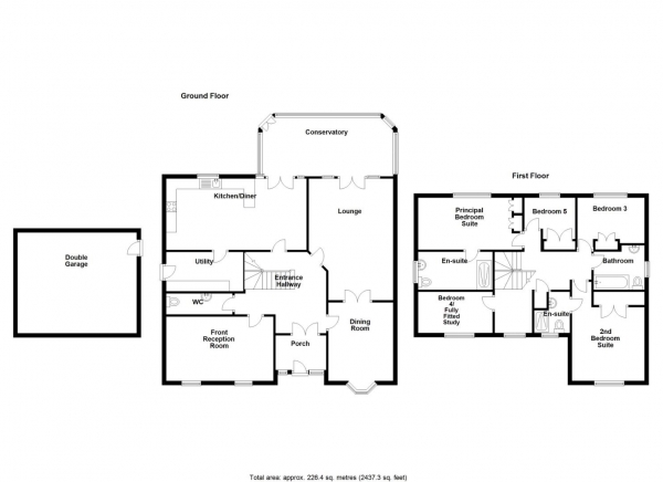 Floor Plan Image for 5 Bedroom Detached House for Sale in Maple Leaf Drive, Marston Green