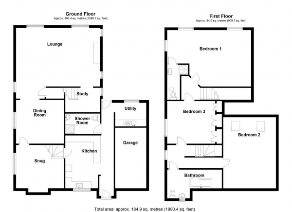 Floor Plan Image for 3 Bedroom Cottage for Sale in New Road, Water Orton