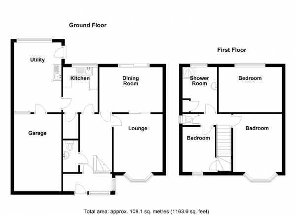 Floor Plan Image for 3 Bedroom Semi-Detached House for Sale in Woodford Avenue, Castle Bromwich, Birmingham