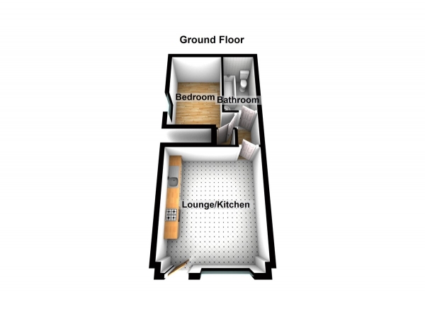 Floor Plan Image for 1 Bedroom Apartment to Rent in Broomstick Hall Road, Waltham Abbey