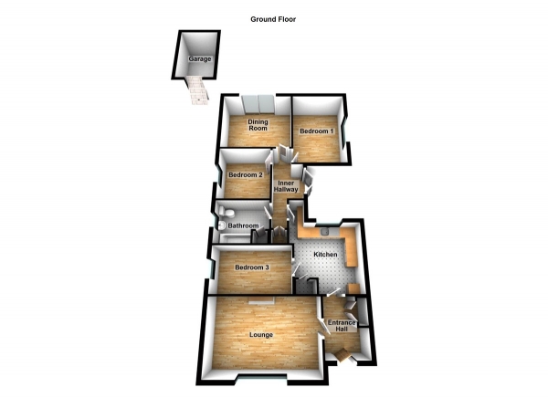 Floor Plan Image for 3 Bedroom Detached House for Sale in Grange Court, Waltham Abbey