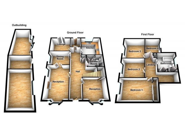 Floor Plan Image for 4 Bedroom Detached Bungalow for Sale in Broomstick Hall Road, Waltham Abbey