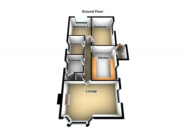 Floor Plan for 3 Bedroom Mobile Home for Sale in Lippitts Hill, Loughton, IG10, 4AW -  &pound135,000