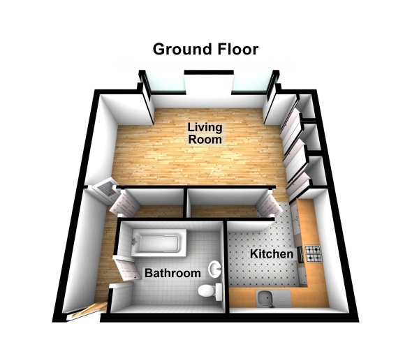 Floor Plan Image for Studio Flat for Sale in Hardingstone Court , Eleanor Way