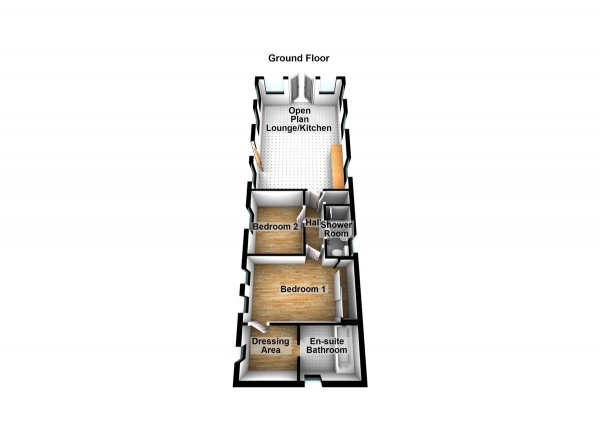 Floor Plan for 2 Bedroom Mobile Home for Sale in Dobbs Weir, Essex Road, EN11, 0AS - Fixed Price &pound115,000